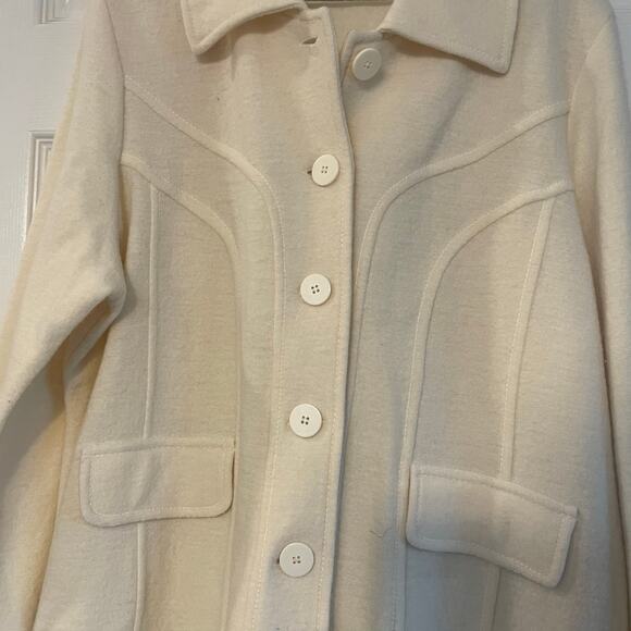 Harvé Bernard button down boiled wool jacket size 1X - Picture 10 of 12